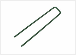 ユニオンビズ タフアンカー 高強度U字ピン(緑) 巾3cm×長さ15.3cm 100本入(線径φ4.0mm) GP-153返品種別B