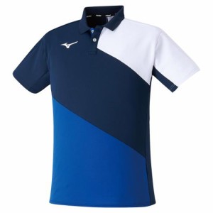 ミズノ 62JA200714XL ゲームシャツ（ドレスネイビー×サーフブルー・サイズ：XL）MIZUNO[62JA200714XL] 返品種別A