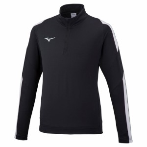 ミズノ P2MC258009M ストレッチニットシャツ　ユニセックス(ブラック・サイズ：M)MIZUNO　サッカー/フットボール[P2MC258009M] 返品種別A