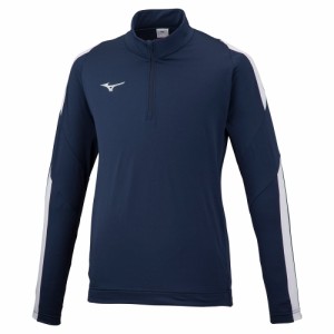 ミズノ ストレッチニットシャツ　ユニセックス(ドレスネイビー・サイズ：M) MIZUNO　サッカー/フットボール P2MC258014M返品種別A