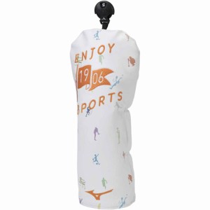 ミズノ 5LJH223501 フェアウェイウッド用ヘッドカバー（ホワイト）mizuno Enjoy sports ヘッドカバー[5LJH223501] 返品種別A