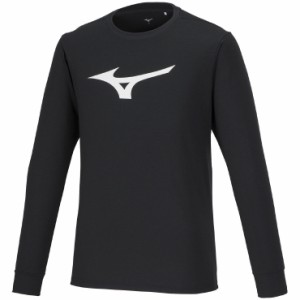 ミズノ 32MAA15709XS Tシャツ(長袖)（ブラック×ホワイト・サイズ：XS）MIZUNO[32MAA15709XS] 返品種別A