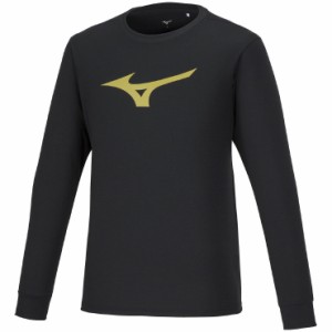 ミズノ 32MAA15790XS Tシャツ(長袖)（ブラック×ゴールド・サイズ：XS）MIZUNO[32MAA15790XS] 返品種別A