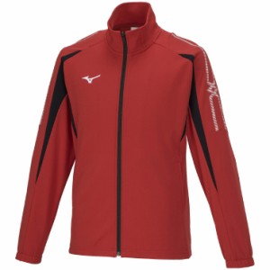 ミズノ MCライン ウォームアップジャケット（チャイニーズレッド×ブラック・サイズ：2XL） MIZUNO 32MCA140622XL返品種別A