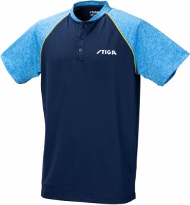 STIGA（スティガ） 卓球用ウェア チームシャツII（ネイビー×ブルー・サイズ：M） STIGA　ユニセックス STJ-1854426605返品種別A