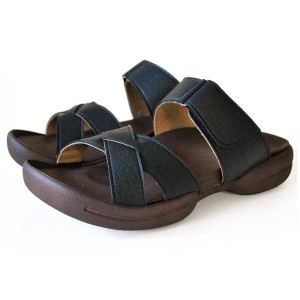 Re:getA R226M-BLK-S グミサンダル(ブラック・サイズ：S)メンズサンダル[R226MBLKS] 返品種別A