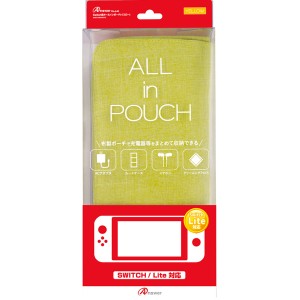 【Switch】Switch/Switch Lite用 ALL in POUCH （イエロー） 返品種別B