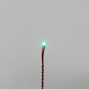 ハイキューパーツ ワンタッチLEDシリーズ2 配線済超小型LEDランプ グリーン（2個入)【LEDS-GRN】  返品種別B