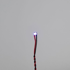 ハイキューパーツ ワンタッチLEDシリーズ2 配線済超小型LEDランプ 紫外線 UV405nm（2個入)【LEDS-UVI】  返品種別B