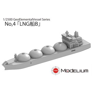 モデリウム 1/2500 GeoElementalVessel Series No.4 LNG船Bレジンキット  返品種別B