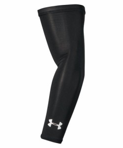 アンダーアーマー ヒートギア アームスリーブ（Black/White・サイズ：LG） UNDER ARMOUR　HEATGEAR 1313490-001-LG返品種別A