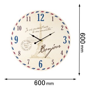 アンファンス 掛け時計　モチーフクロック 60cm（パリ）EN FANCE EF-CL07-1[EFCL071] 返品種別A