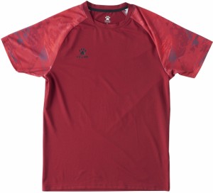 KELME（ケレメ） サッカー・フットサル用　ゲームシャツ　半袖（ワインレッド・サイズ：2XL） TTS-KC20S303-609-2XL返品種別A