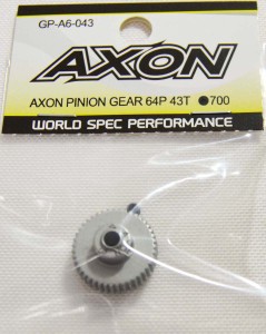 AXON AXON PINION GEAR 64P 43T【GP-A6-043】ラジコンパーツ  返品種別B