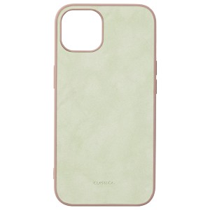 NATURALdesign IP21-61-CLS07 iPhone 13（6.1インチ）用 背面型ソフトケース CLASSICA（ピスタチオ）[IP2161CLS07] 返品種別A