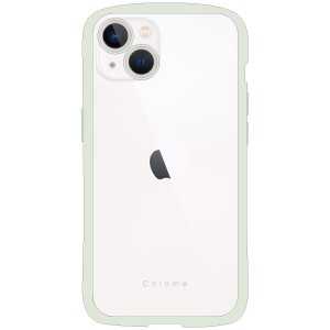 NATURALdesign IP22-61-CHC09 iPhone 14 / 13 用 背面型ケース マットラバー加工 CHROME-CLEAR （ピスタチオ）[IP2261CHC09] 返品種別A