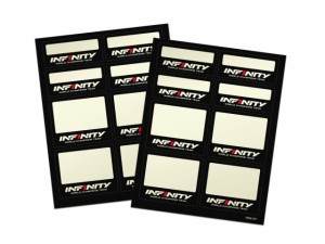 INFINITY INFINITYラベルシール（2シート）ラジコンパーツ  返品種別B