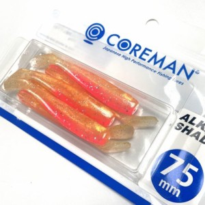 コアマン アルカリシャッド 75mm 6本入(#054 ゴールド ピンク) COREMAN 旧名称CA-02アルカリシャッド アルカリシャッド75mm#054返品種別A