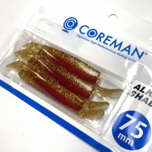 コアマン アルカリシャッド 75mm 6本入(#057 アカキン) COREMAN 旧名称CA-02アルカリシャッド アルカリシャッド75mm#057返品種別A