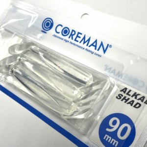 コアマン アルカリシャッド 90mm 6本入(#068 クリア) アルカリシャッド 90mm 6本入(#068 クリア)返品種別A