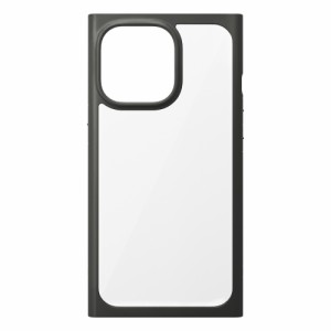 PGA PG-21NGT05BK iPhone 13 Pro用 ガラスタフケース(スクエア)（ブラック）[PG21NGT05BK] 返品種別A