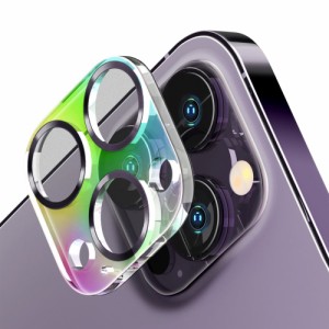 PGA PG-22SCLG16PP iPhone 14 Pro/14 Pro Max用 カメラフルプロテクター（オーロラ/パープル）[PG22SCLG16PP] 返品種別A