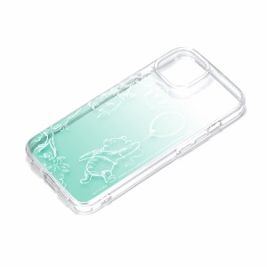 PGA PG-D23APT07POO iPhone15（6.1inch/2眼）用 グラデーションハイブリッドケース（くまのプーさん）[PGD23APT07POO] 返品種別A