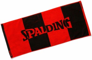 スポルディング SPD-SAT211080 ジャカードタオル ボーダー（レッド）SPALDING[SPDSAT211080] 返品種別A