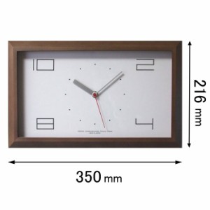 フォーカス・スリー 電波掛け時計Focus Three　黄金比の時計（ブラウン） V-0001(BR)[V0001BR] 返品種別A