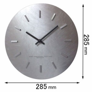 フォーカス・スリー 掛け時計Focus Three　シュールな時計（シルバー） V-0008(SV)[V0008SV] 返品種別A