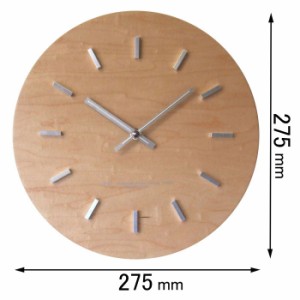 フォーカス・スリー 掛け時計Focus Three　メープルの時計（ナチュラル） V-0010(NR)[V0010NR] 返品種別A