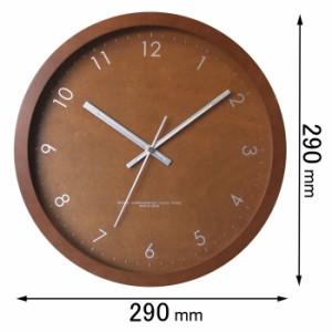 フォーカス・スリー 電波掛け時計Focus Three　メープルの時計（ブラウン） V-0044(BR)[V0044BR] 返品種別A