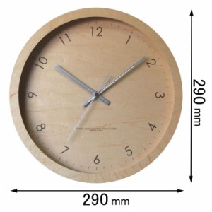 フォーカス・スリー 掛け時計Focus Three　メープルの時計（ナチュラル） V-0045(NR)[V0045NR] 返品種別A