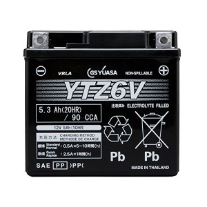 GSユアサ YTZ6V バイク用バッテリー 【電解液注入・充電済】【他商品との同時購入不可】[YTZ6V] 返品種別B