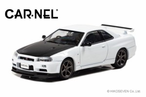 CAR-NEL 1/43 日産 スカイライン GT-R VspecII N1 (BNR34) 2000 White【CN430001】ミニカー  返品種別B