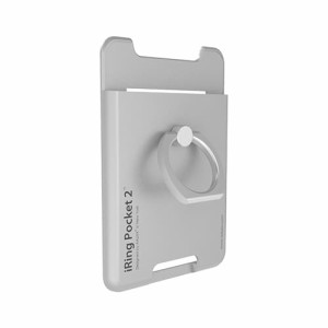 AAUXX UMS-IR03PKPW2 カードケースポケット付きスマホリング『iRing Pocket 2』（パールホワイト）[UMSIR03PKPW2] 返品種別A