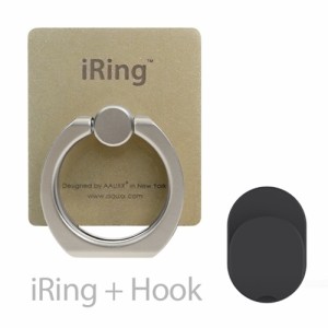 AAUXX UMS-NIRHKGO スマホリングとフックセット『iRing Hook Premium』（ゴールド）[UMSNIRHKGO] 返品種別A