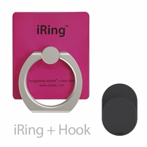 AAUXX UMS-NIRHKMG スマホリングとフックセット『iRing Hook Premium』（マゼンダ）[UMSNIRHKMG] 返品種別A