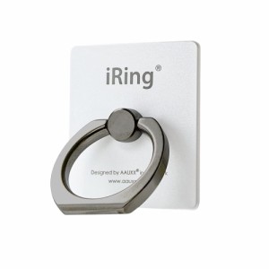 AAUXX UMS-IRLEB02PW スマホリング『iRing Limited Edition』（ブラックシャフト/パールホワイト）[UMSIRLEB02PW] 返品種別A