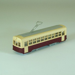 さんけい 1/150 2号車（路面電車） みにちゅあーと・プチ なつかしの電車シリーズ【MP02-02】組立キット  返品種別B