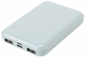 QTJ（クオリティトラストジャパン） QX-058BL モバイルバッテリー 5000mAh　USB-A出力×2ポート  (ブルー)[QX058BL] 返品種別A