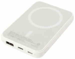 QTJ（クオリティトラストジャパン） QXW-0500WH ワイヤレス出力(5W)対応 モバイルバッテリー 5000mAh　USB-A出力×1ポート  (ホワイト)[Q