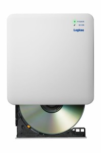 Logitec（ロジテック） LDR-SM5WUVWH スマホ タブレット用 外付け CD DVDドライブ Wi-Fi ワイヤレス接続 2.4GHz/5GHz 高速 再生・録音 CD