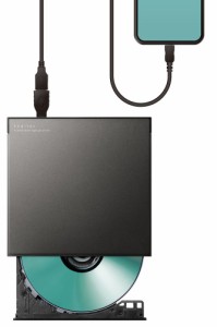 Logitec（ロジテック） LDR-SM8URBK スマホ タブレット用 外付け CDレコーダー ドライブ 有線接続 再生・録音 CDレコミュージック対応 【