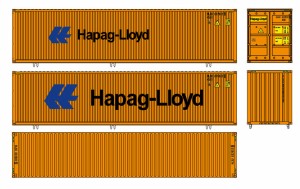 モデルアイコン (HO) 778B 40ft ハイキューブ Hapag-Lloyd(2個入) モデルアイコン 778B 40ft ハイキューブ Hapag-Lloyd返品種別B