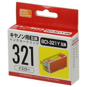 PPC PP-C321Y キヤノン用互換インク（イエロー）[PPC321Y] 返品種別A