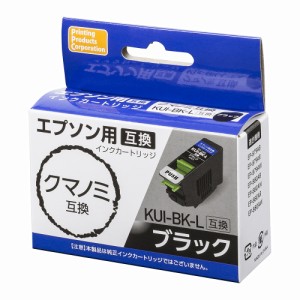 PPC PP-EICKUI-BK-L エプソン用 KUI-BK-L互換 インクカートリッジ （ブラック）クマノミ互換[PPEICKUIBKL] 返品種別A