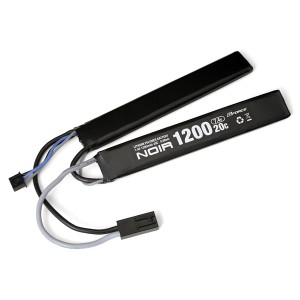 G-FORCE Noir LiPo 7.4V 1200mAh SOPMOD対応 サドルパック【GFG902】エアガン用  返品種別B