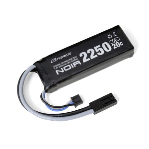 G-FORCE Noir LiPo 7.4V 2250mAh ミニS互換サイズ【GFG904】エアガン用  返品種別B