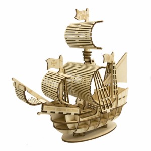 エーゾーン Wooden Art ki-gu-mi 帆船（木製パズル）  返品種別B